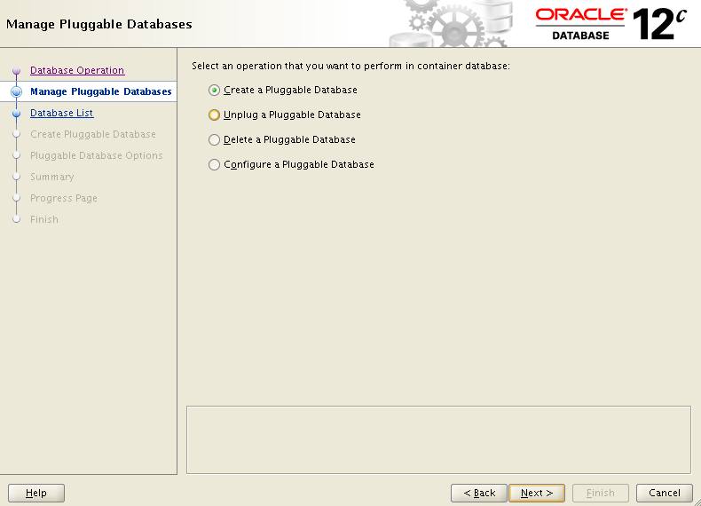 Step 2: Manage Pluggable Databases