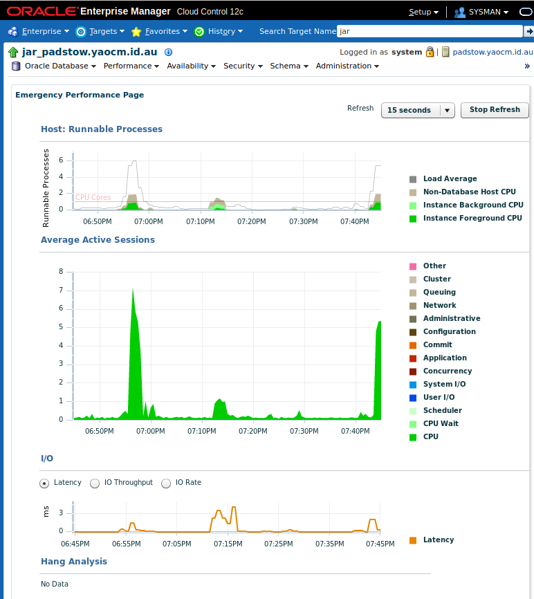 Emergency Monitoring landing page