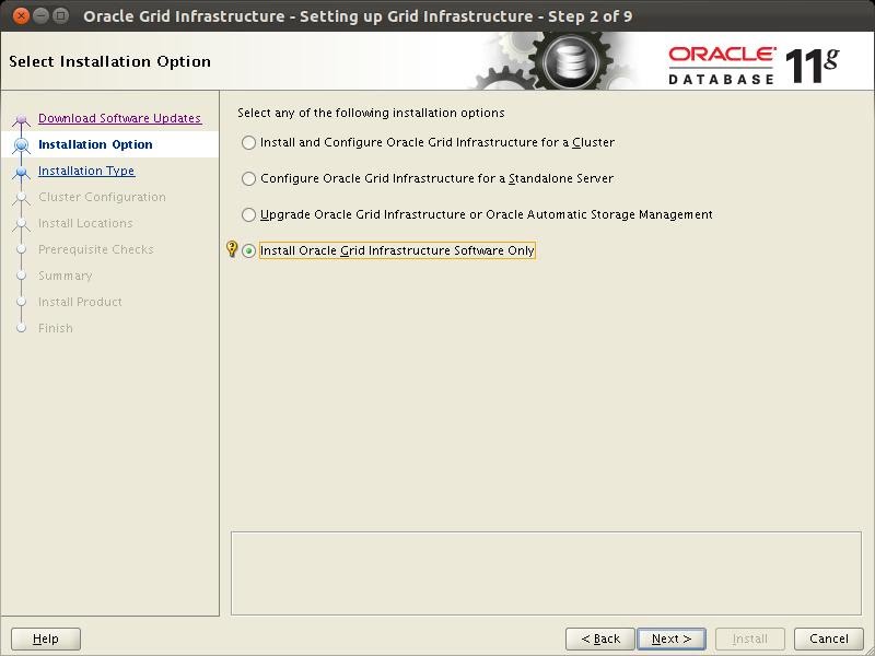 Step 2 Installation Option