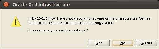 INS-13016 ignoring prerequisites