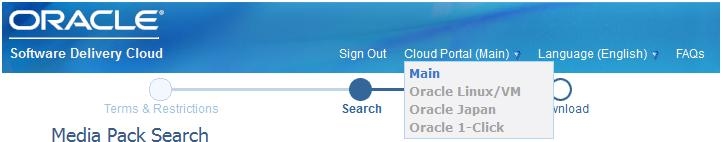 Choose Oracle VM/Linux from drop down menu