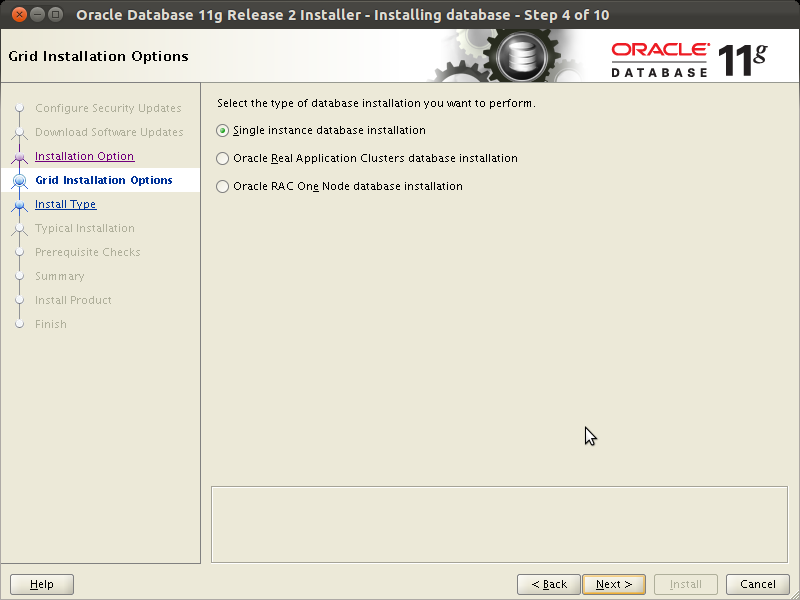 Step 4 Grid Installation Option