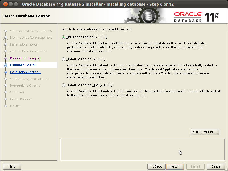 Step 6 Database Edition